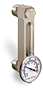 Aluminum Liquid Level Gage with Dial Thermometer, 4” Centerline, 3/4
