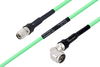 Temperature Conditioned TNC Male to N Male Right Angle Low Loss Cable 100 cm Length Using PE-P300LL Coax - PE3M0242-100CM - Pasternack