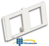 Siemon MX-SM Multimedia 2-Port Bezel - MX-SMB-MM - TelephoneStuff.com