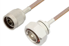 N Male to 7/16 DIN Male Cable 72 Inch Length Using RG400 Coax - PE34359-72 - Pasternack