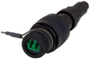 Ruggedized LC IP68 In-Line Receptacle, Duplex, Single Mode APC Polish w/ Dust Cap - FYB00014 - MilesTek Corporation