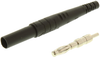 Banana Plug, 15A, Crimp/solder, Black; Gender Pomona - 32H5245 - Newark, An Avnet Company