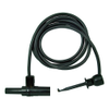 X100W Mini-Hook to 9306 Stacking Shrouded Right Angle Banana Plug, 18 AWG PVC Test Lead - 636W - E-Z-HOOK, a division of Tektest, Inc.