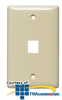 Hubbell Rear-Loading Multimedia Wall Plate -- NSP11AL