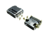 USB Connectors -- 1001-USB-C40-S-RA-CS2-SMT-BK-30-T/R - Image