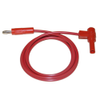 Shrouded R/A Banana Plug to Banana Plug, 18 AWG Silicone Test Lead - 9897 - E-Z-HOOK, a division of Tektest, Inc.