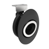 Push-to-Close Latch, Non-Locking, 10-16mm  Door Thickness, Plastic Components with 316 Stainless Steel Handle, Black Body, Electropolished Handle - MP-03-100-550 - Southco