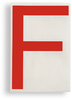 ToughStripe Die-Cut Red Letter F - 121723 - Brady Corporation