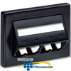 Panduit® Mini-Com Snap-On Modular Furniture Faceplates - CFFPEBSL4 - TelephoneStuff.com
