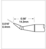 Metcal Smartheat Tweezer Cartridge PTTC-701B-PK - Conical Tip - 0.9 in Tip Length - 0.016 in Tip Width - METCAL PTTC-701B-PK - R. S. Hughes Company, Inc.