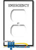 Leviton 1-Duplex Midway Size Nylon Emergency Wallplate.. - PJ8-RE - TelephoneStuff.com