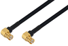 SMP Female Right Angle to SMP Female Right Angle Cable 200 cm Length Using PE-SR405FLJ Coax - PE3W08886-200CM - Pasternack
