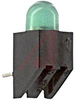 Indicator, PCB, Green LED, T- 1 3/4 RA,8 mcd, Built-In Resistor, 5V, Green Lens - 70130279 - Allied Electronics, Inc.