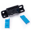 Blue tab OBDII 16pin female connector with ears - QLC16057 - QL-Custom Technology Limited