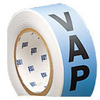Brady B-946 Black on Blue Vinyl Self-Adhesive Pipe Marker - 2 in Height - 30 yd Length - Printed Msg = VAP - 55364 - 754476-55364 - R. S. Hughes Company, Inc.