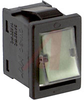 Switch, Rocker; SPST; 9 A @ 125 VAC/6 A@ 250 VAC; 120/250; On-None-Off; Green - 70192003 - Allied Electronics, Inc.