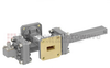 30 dB WR-51 Waveguide Crossguide Coupler with Square Cover Flange and SMA Female Coupled Port from 15 GHz to 22 GHz in Bronze - FMWCT1053 - Fairview Microwave Inc.