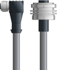DN4110083F05 - LAPP UNITRONIC® DeviceNet Cordsets 14 & 18 AWG / 1 + 1 pair Bus - Gray PVC - M12 Female 90 deg / 7/8 in Female Bulkhead connectors - 5m - OLFDN4110083F05 - Lapp Tannehill