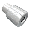 Captive Nut, M6 X 1.0, Thru Hole, Steel Ferrule, Aluminum Knob, Bright -- N7-42-10 - Image