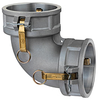 Aluminum Elbow 90º Female Coupler x Female Coupler -- DD90-AL200 - Image