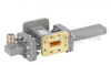 40 dB WR-90 Waveguide Crossguide Coupler with CPR-90G Flange and N Female Coupled Port from 8.2 GHz to 12.4 GHz in Bronze - FMWCT1082 - Fairview Microwave Inc.