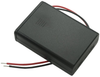 Battery Holder W/cover, 3Aaa, Wire Leads; Battery Sizes Accepted Keystone - 31C0586 - Newark, An Avnet Company