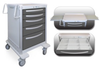 5 Drawer Tall Lightweight Aluminum Treatment Cart -- UTGKA-33669-GRA.