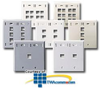 Leviton QuickPort Dual-Gang Wallplate with Designation ID.. - 42080 - TelephoneStuff.com