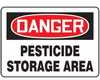 MCAW100VP - Safety Sign, Danger - Pesticide Storage Area, 7