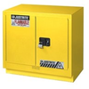 Justrite 23 gal Yellow Hazardous Material Storage Cabinet - 36 in Width - 35 3/4 in Height - Floor Standing - 697841-12074 - 697841-12074 - R. S. Hughes Company, Inc.