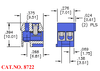 3.5mm Pluggable Terminal Block, 2 Position - 8722 - Keystone Electronics Corp.