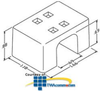 Chatsworth Products Medium Sized Mag-Clips without Holes - 17100 - TelephoneStuff.com