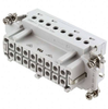 TE CONNECTIVITY / HTS 1-1103639-1 Heavy Duty Connector Insert, 16+PE Signal, HTS Series, Receptacle, 6, 17 Contacts, 16 A - 792-1-1103639-1 - Utmel Electronic Limited