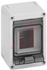 ENCLOSURE,POLYSTYRENE,TRANSPRNT HINGED COVER,KNOCKOUTS,IP65,NEMA4X,3.7X5.12X3.15 - 70074746 - Allied Electronics, Inc.