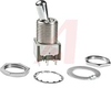 Switch, Toggle, Subminiature, Large Lever, Bushing w/Solder Lug Terminals, DPDT - 70192050 - Allied Electronics, Inc.