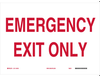 Exit & Directional Sign - 22481 - Brady Corporation