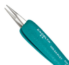 Excelta Two Star Ergonomic Utility Tweezers 00D-SA-PI-ET - Stainless Steel Straight Medium Point Tip - 5 1/4 in Length - EXCELTA 00D-SA-PI-ET - R. S. Hughes Company, Inc.