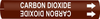 Brady Bradysnap-On B-915 White on Brown Plastic Snap-On Pipe Marker - 1/2 in Character Height - Printed Msg = CARBON DIOXIDE - 4306-A - 754473-66920 - R. S. Hughes Company, Inc.