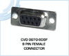 9 Pin Female Connector - Solder Type -- CVD 0070-9DBF