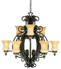 4439HV Mid. Chandeliers-Glass Up -- 430830