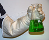 QRP Qualatherm 450 White Universal Silicone Elastomer Reusable Cleanroom Gloves - ISO Class 5 Rating - 23 in Length - 75G - 75G - R. S. Hughes Company, Inc.