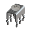Horizontal Screw Terminal w/White Screw-Assembled - 8199-4 - Keystone Electronics Corp.