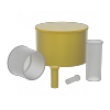 Straight Plastic Caps with Knurled Top -- S.078-8 - Image