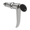 Quarter-Turn Cam Latch, Key Locking , L-Handle, Without Cam, Sealed, Zinc Alloy, Chrome Plated, Bright - E5-9A-712-UU2-13 - Southco