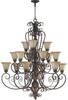 6195-15-38 Large Chandeliers-Glass Shade - 730247 - Capital Lighting, Inc.