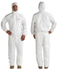 3M 4545 White Medium Polyethylene/Polypropylene Disposable General Purpose & Work Coveralls - Fits 36 to 39 in Chest - 046719-46804 -- 046719-46804 - Image