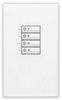 Lighting Control Wallstation - SS-4BI-GWH-E00 - Lutron Electronics Co., Inc.