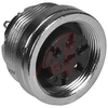 connector,circ din,female panel recept,front mt,6din silver plt socket cont,ip67 - 70013484 - Allied Electronics, Inc.