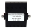 Bandpass Cavity Filter Operating From 902 MHz to 928 MHz With SMA Female Connectors - FMFL000 - Fairview Microwave Inc.