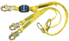 DBI-SALA EZ-Stop Yellow Shock-Absorbing Lanyard - 6 ft Length - 840779-01371 -- 840779-01371